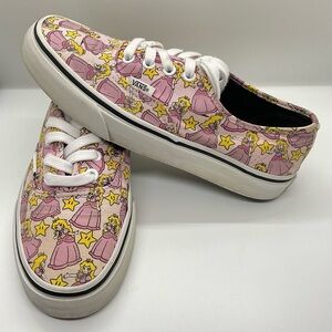 VANS x Nintendo Authentic Princess Peach Sneakers LIMITED EDITION Collab